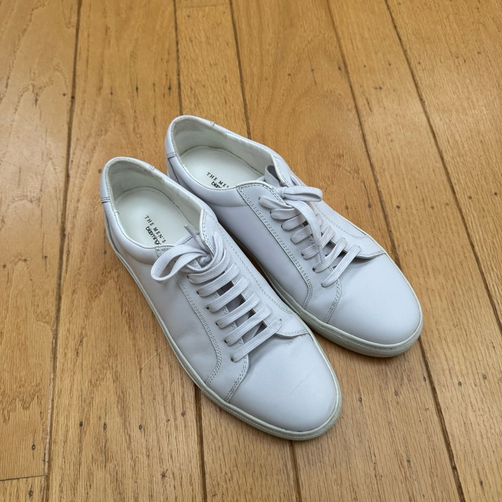 The Men’s Store White Leather Sneakers